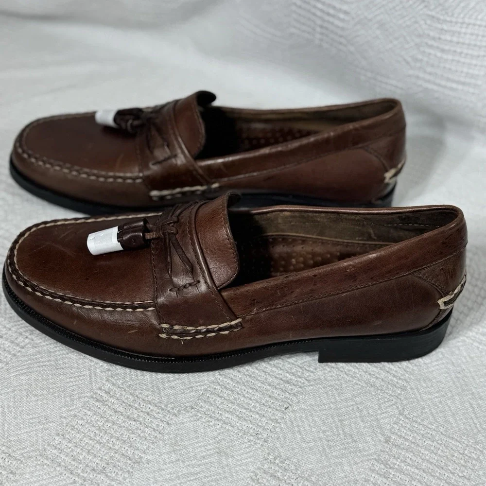 Eastland Men's‎ Classic Brown New Leather Loafers Size 10D Casual Dress Shoes